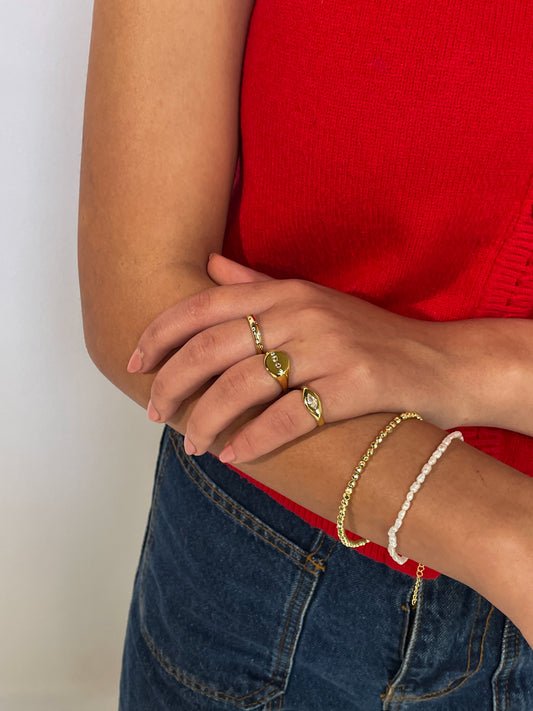 Little Gold Beads Bracelet