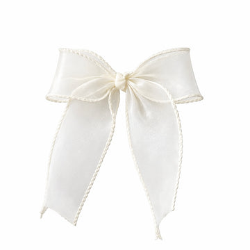 White Organza Hair Bow