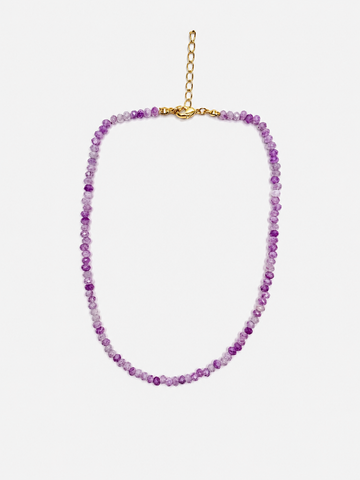 Gemstones Necklace in Lavender