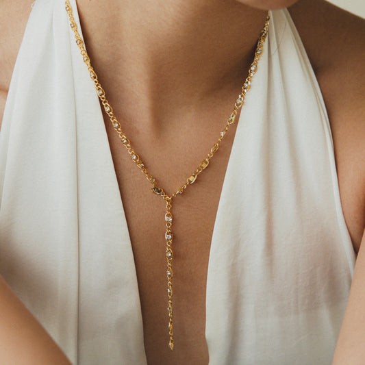Golden Diamonds Necklace
