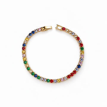 Rainbow Tennis Bracelet