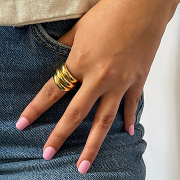 Triple Dome Ring