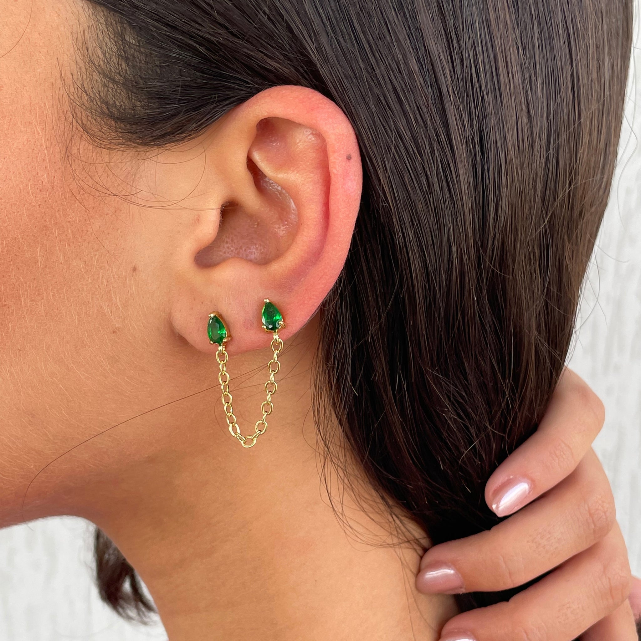 Emerald Drop Earrings