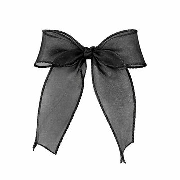 Black Organza Hair Bow