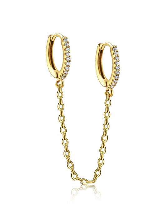 Chain Diamonds Hoops