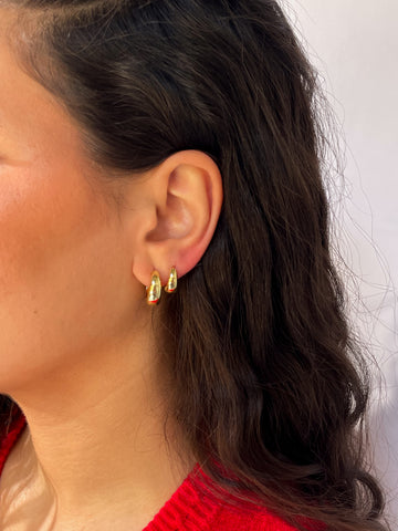 Midi Golden Hoops
