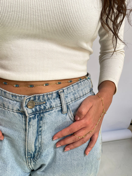 Aqua Belly Chain