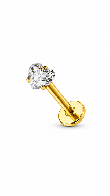 Heart Stud Piercing