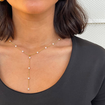 Drop Pearls Necklace