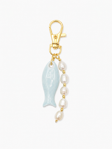 Fish Bag Charm in Blue