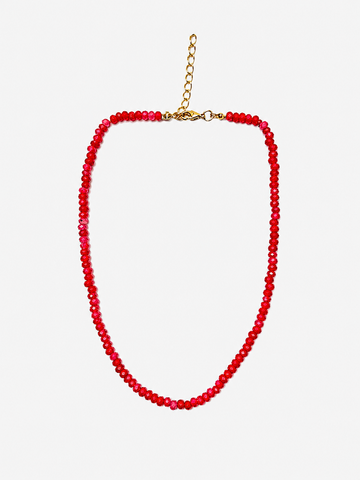 Gemstones Necklace in Hot Pink