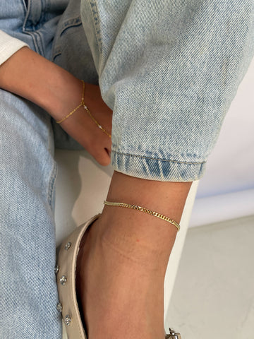 Delicate Cuban Anklet