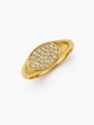 Crystals Pinky Ring