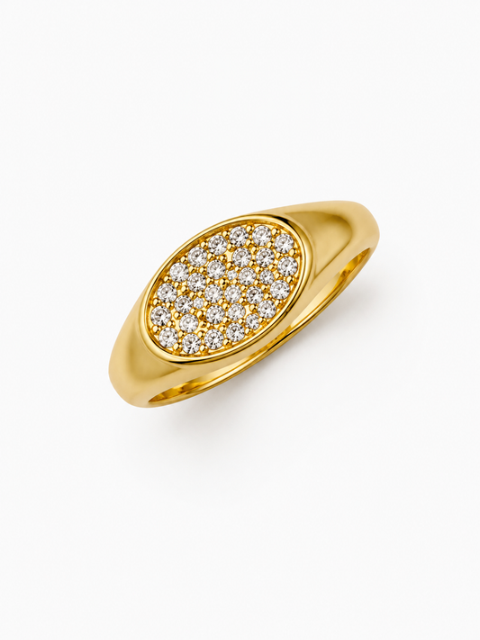 Crystals Pinky Ring