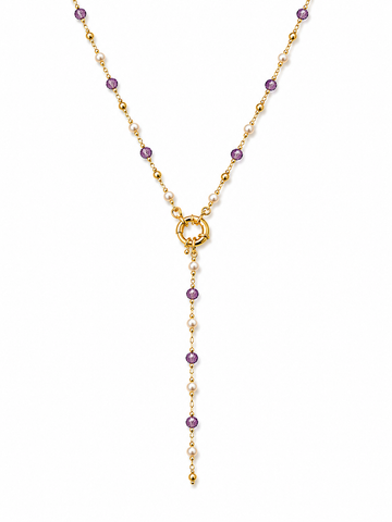 Violet Drop Necklace