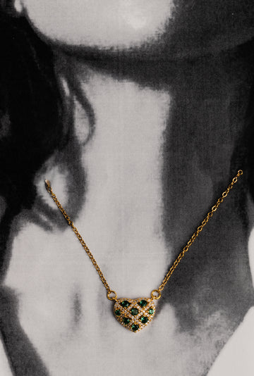 Emerald Heart Necklace