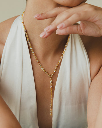 Golden Diamonds Necklace
