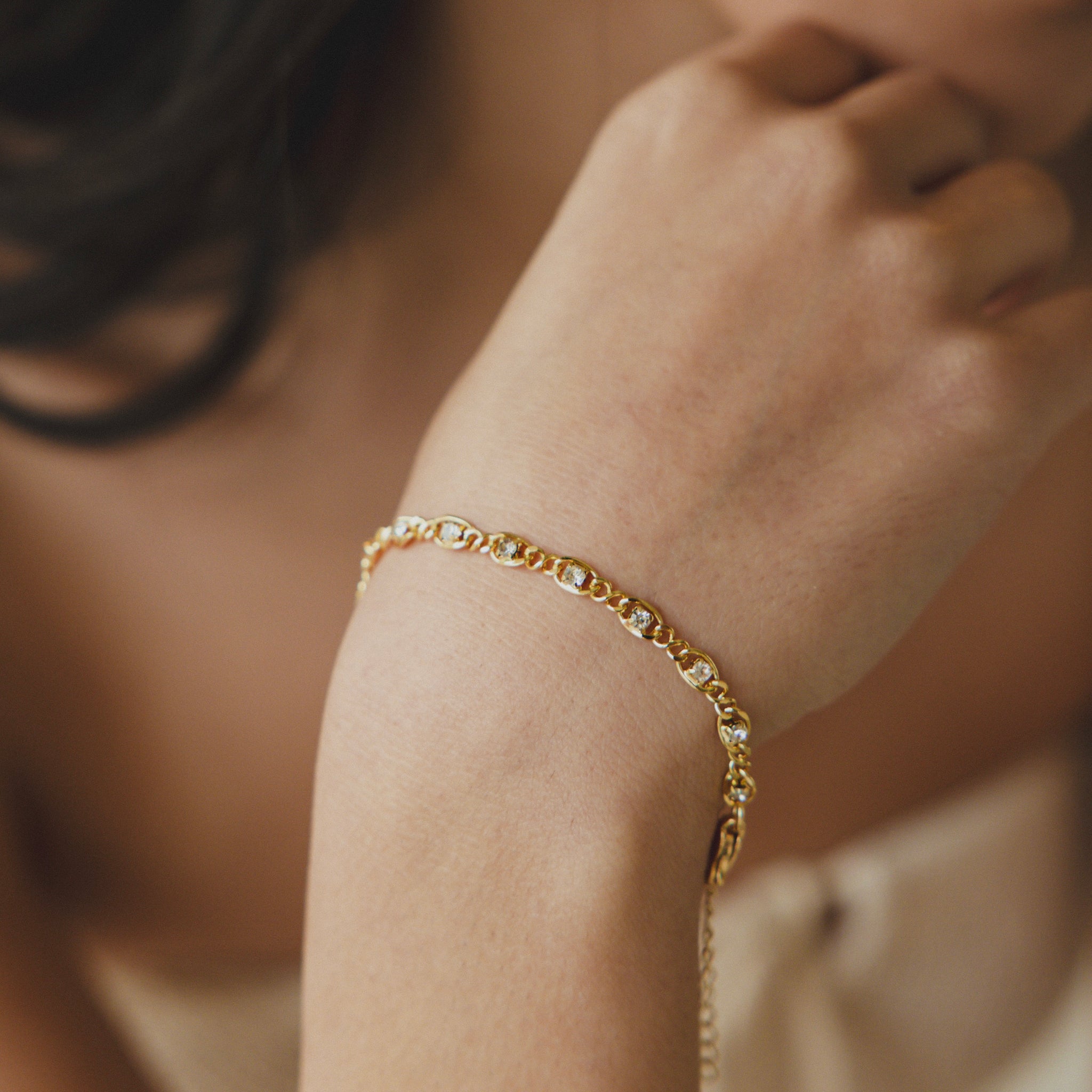 Golden Diamonds Bracelet