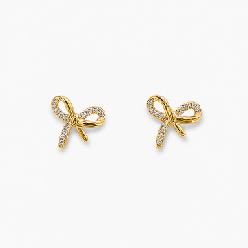 Diamonds Bow Studs