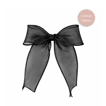 Black Organza Hair Bow