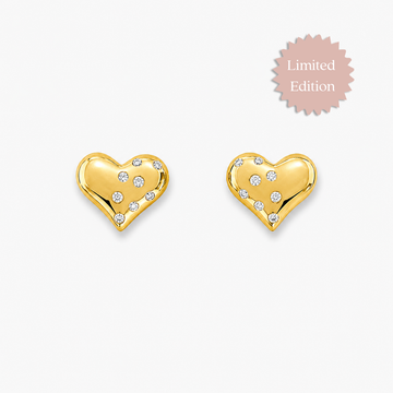 Diamonds Heart Studs