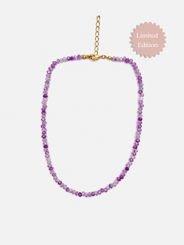 Gemstones Necklace in Lavender