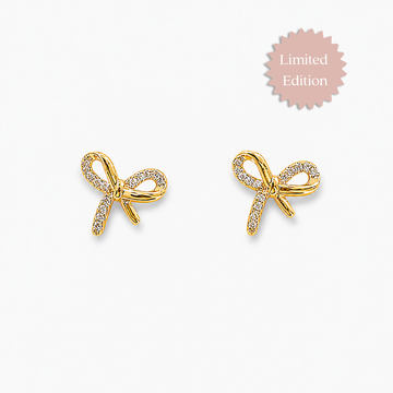 Diamonds Bow Studs